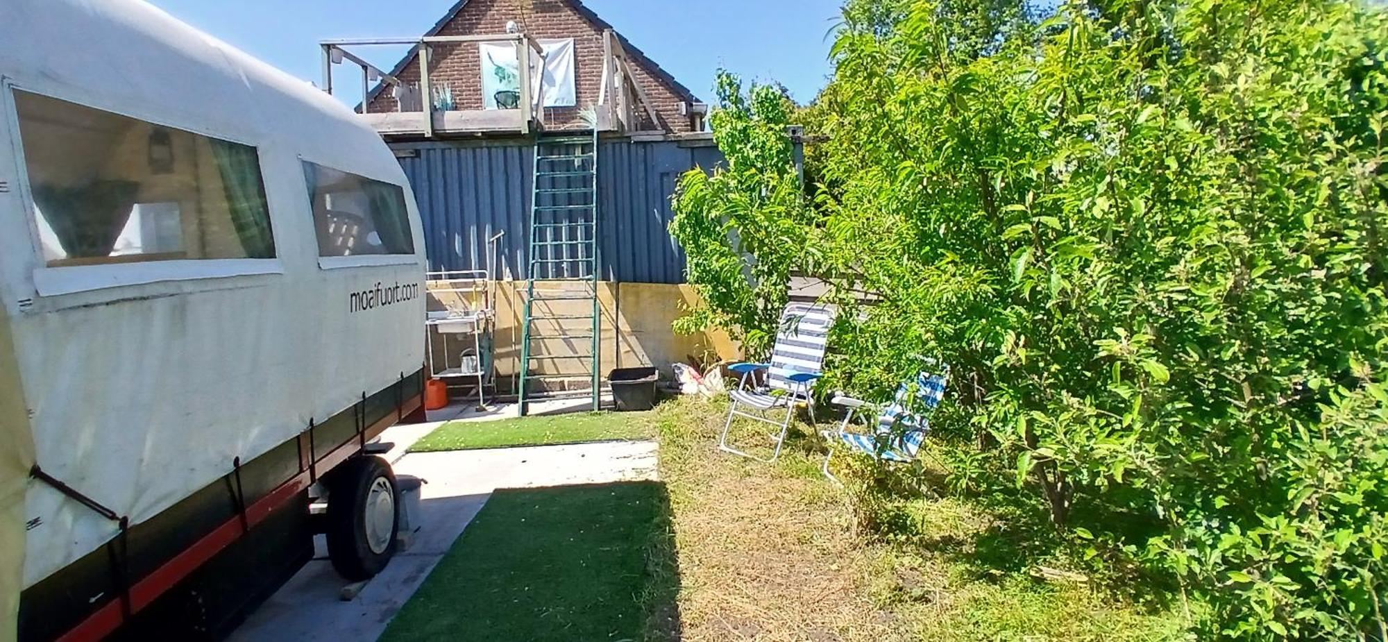 De Huifkar, Trekkershut Bij Sneek Hotel Hommerts Exterior photo